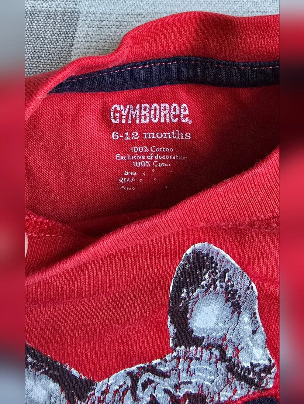 Gymboree Red White & Blue French Bulldog Patriotic T-Shirt 4th of July